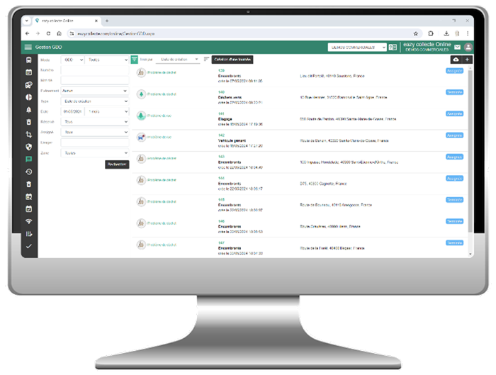EAZY COLLECTE gestion des interventions
