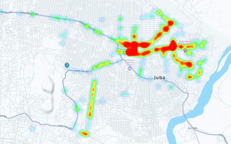 Heatmaps feature for humanitarian fleet management by HUMANAV
