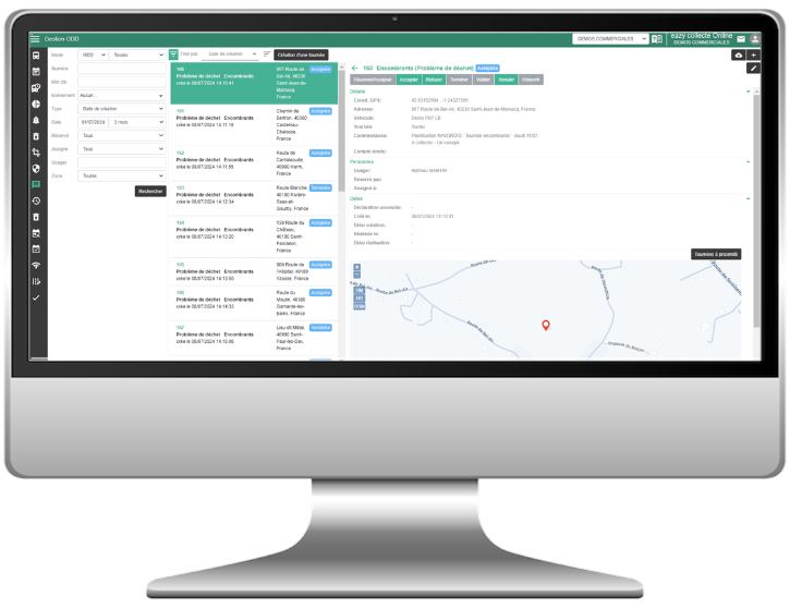 écran Eazy Collecte