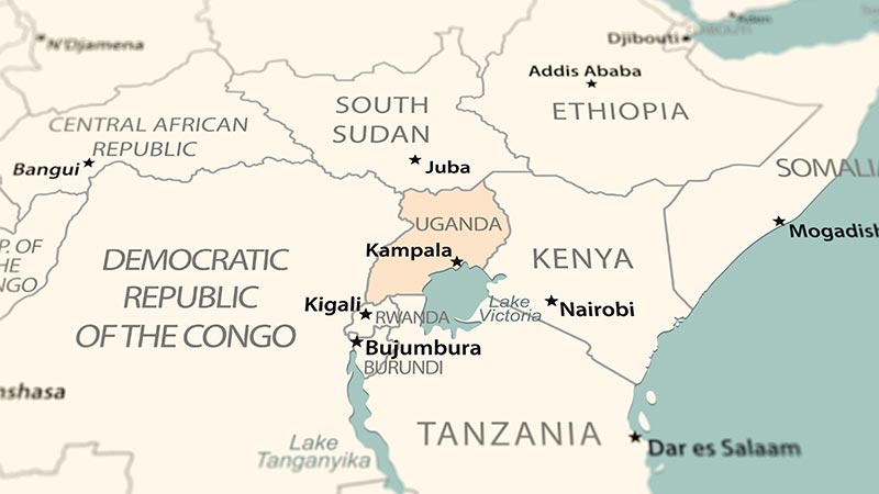 Carte Uganda